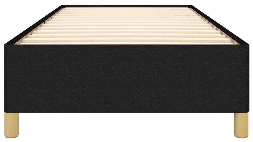 Estrutura de cama sem colchão 90x190 cm tecido preto