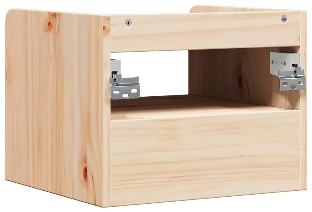 Mesa-de-cabeceira com gaveta Montado na parede Castanho 38 x 36 x 29,5