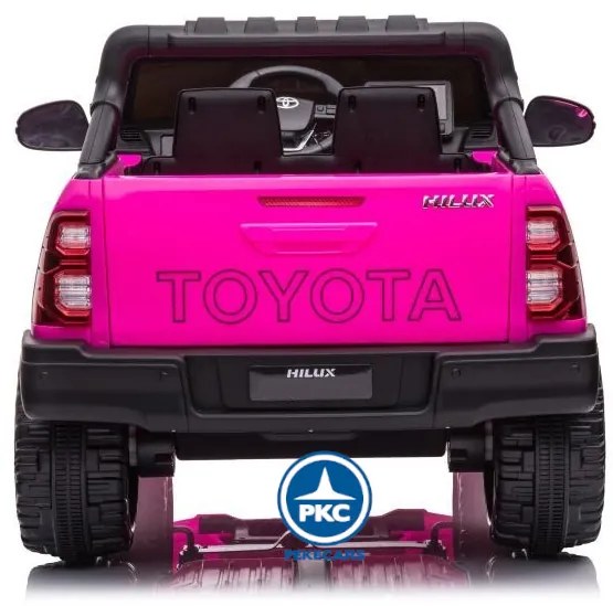 Carro eletrico crianças Toyota Hilux 12v 2.4G Rosa