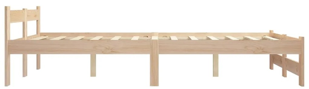 Estrutura de cama 120x200 cm madeira pinho maciço