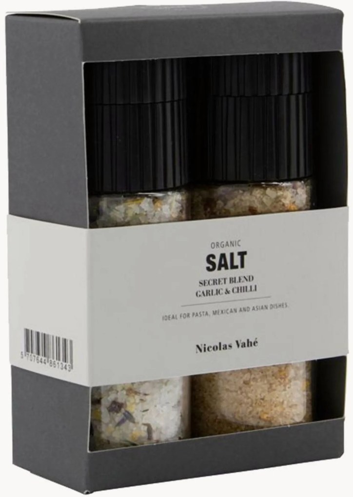 Conjunto de sal Secret Blend & Chilli & Garlic, conjunto de 2