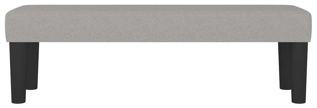 Banco 100x30x30 cm tecido cinza-claro