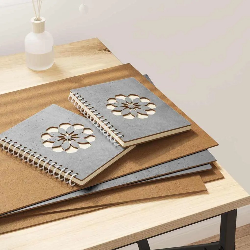 vidaXL Painéis de Decoração 50 pcs Cinzento 30 x 42 x 0.27 cm