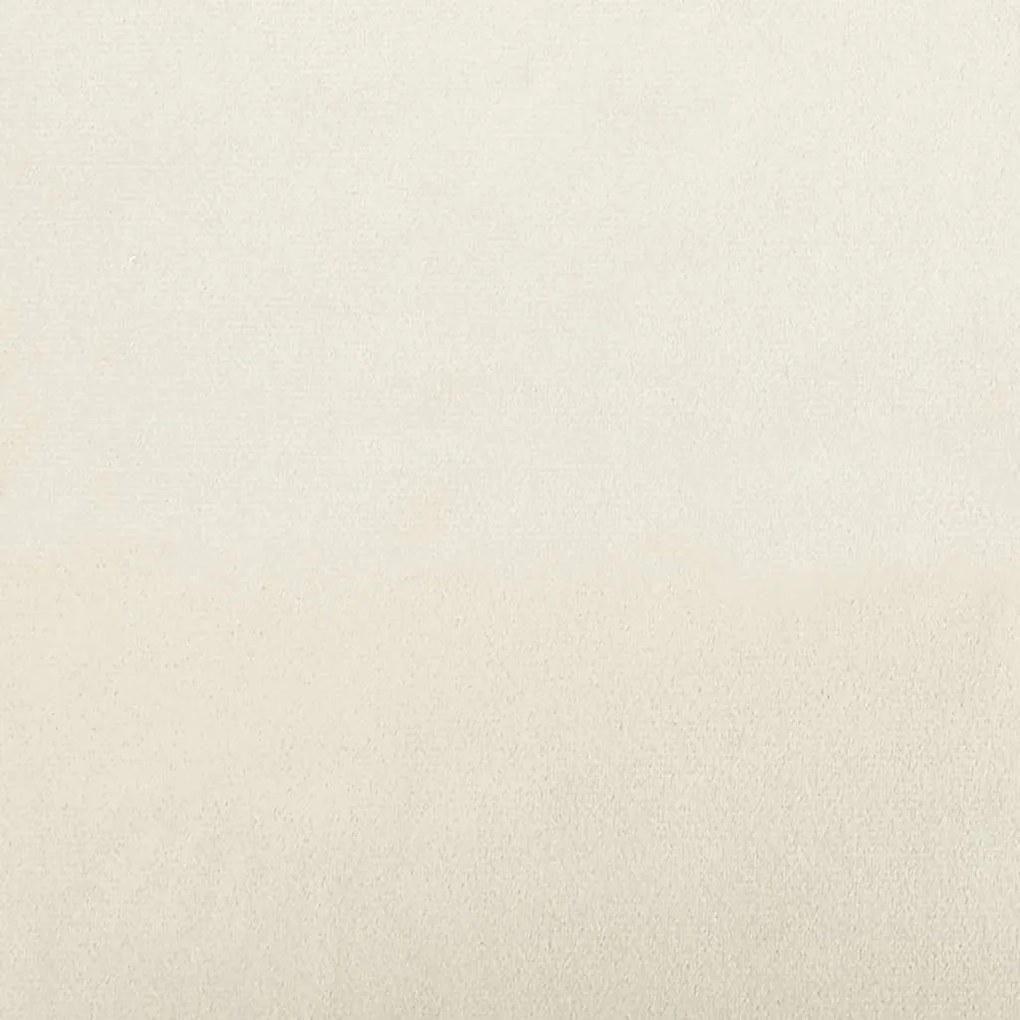 Sofá de 2 lugares veludo creme