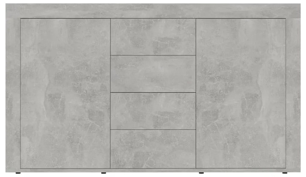 Aparador 120x36x69 cm derivados de madeira cinzento cimento