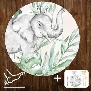 Tapete infantil INSPIO - Elefante SAFARI