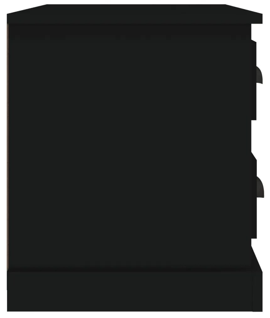 Mesa de cabeceira 60x39x45 cm preto