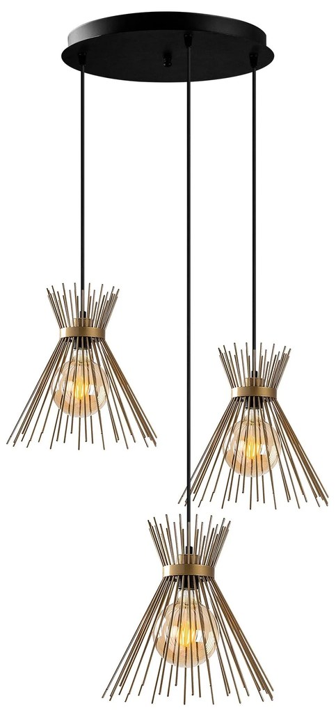 **** Chandelier Kirpi – Dourado – 63 x 63 cm
**