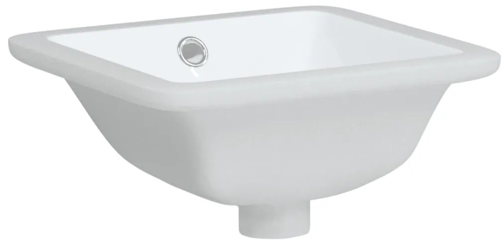 Lavatório casa de banho retangular 30,5x27x14 cerâmica branco