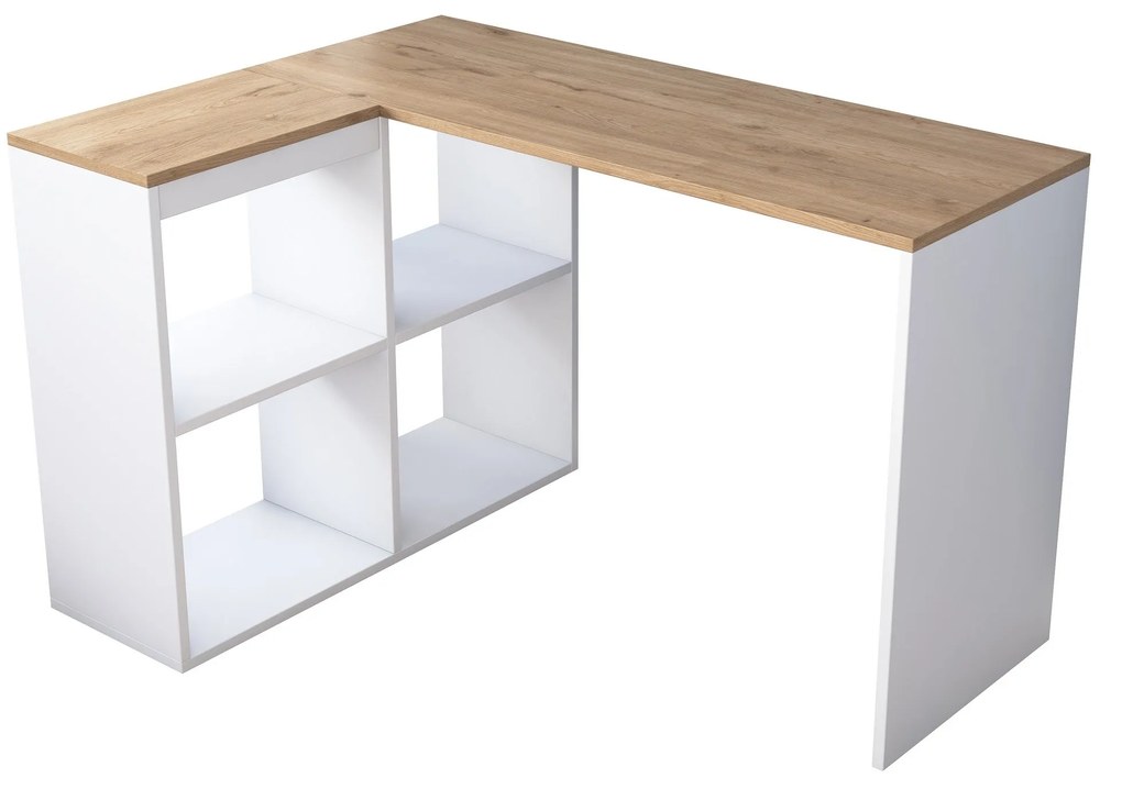 Secretária de Estudo HA113 – Carvalho Branco – 120 cm x 74,8 cm x 50 c