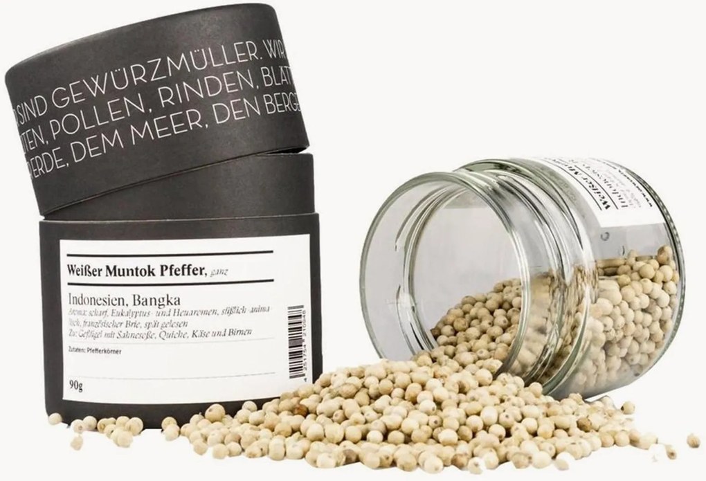 Pimenta branca Muntok, inteira