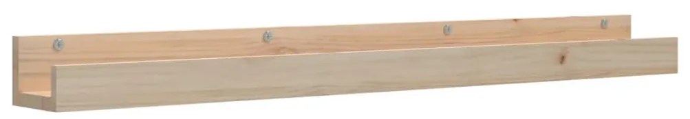 Prateleiras de parede 2 pcs 110x12x9 cm madeira de pinho maciça