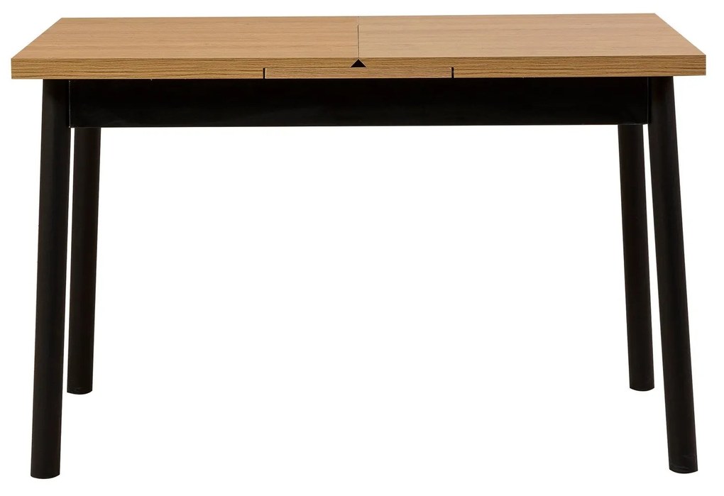 Conjunto de Mesa de Jantar Extensível Oliver – Preto – Mesa: 120x77x75