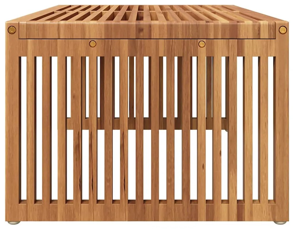 Mesa Lateral de Jardim 90x49.7x36 cm Madeira Sólida Teca