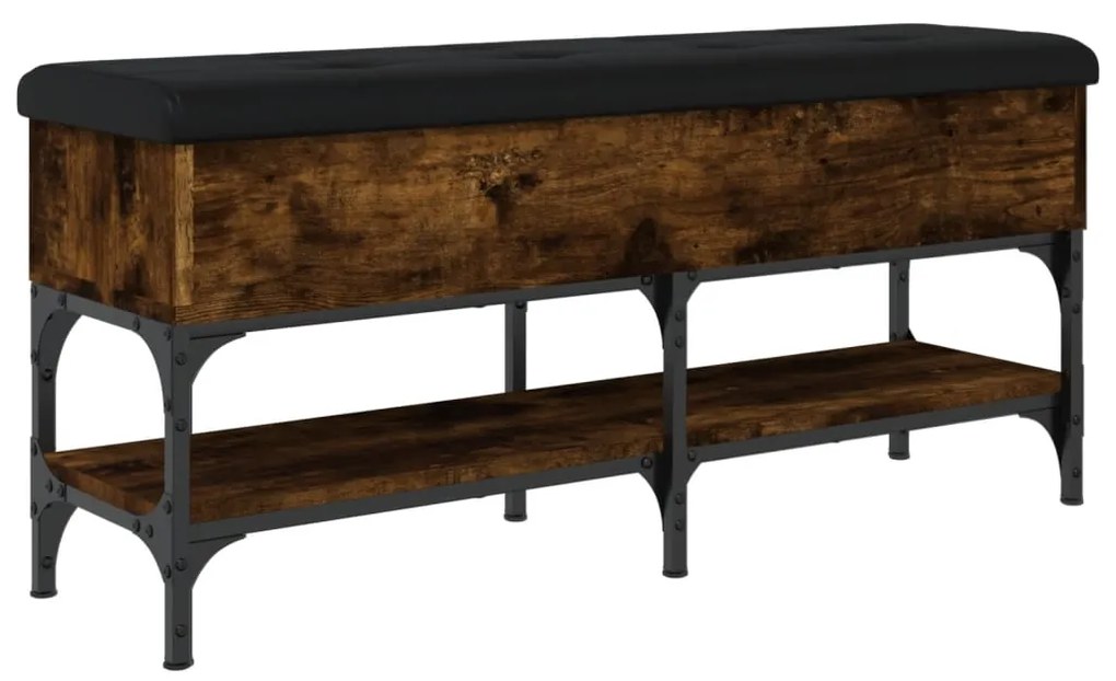 Banco sapateira 102x32x45 cm derivados madeira carvalho fumado