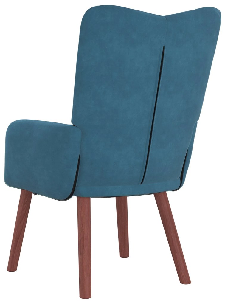 Poltrona Relaxante Velvet Azul