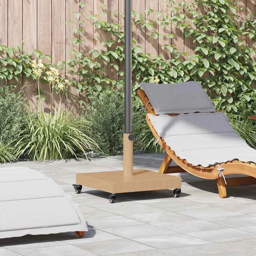 vidaXL Base de Guarda - sol Externo Madeira clara 45 x 45 x 31.5 cm