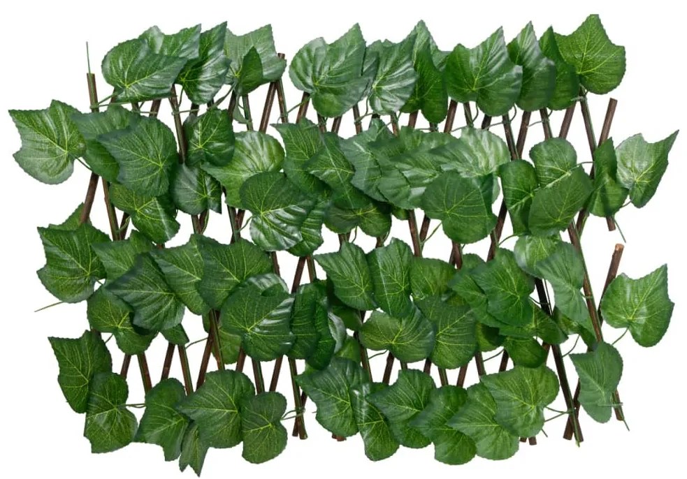  Treliça de videira artificial extensível 5 pcs 180x20 cm verde