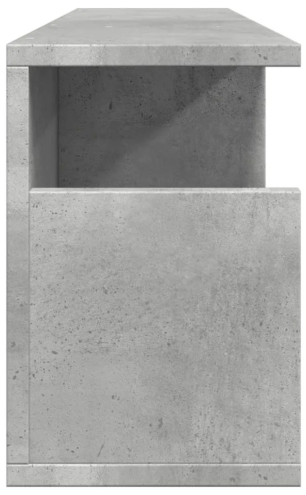 Armário de parede 80x20x30 cm deriv. madeira cinzento cimento