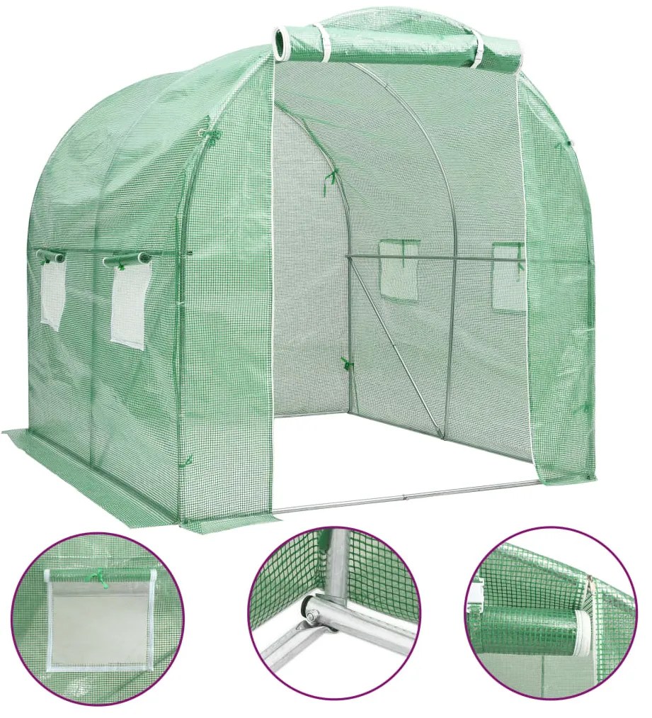 vidaXL Estufa 4 m² 2x2x2 m