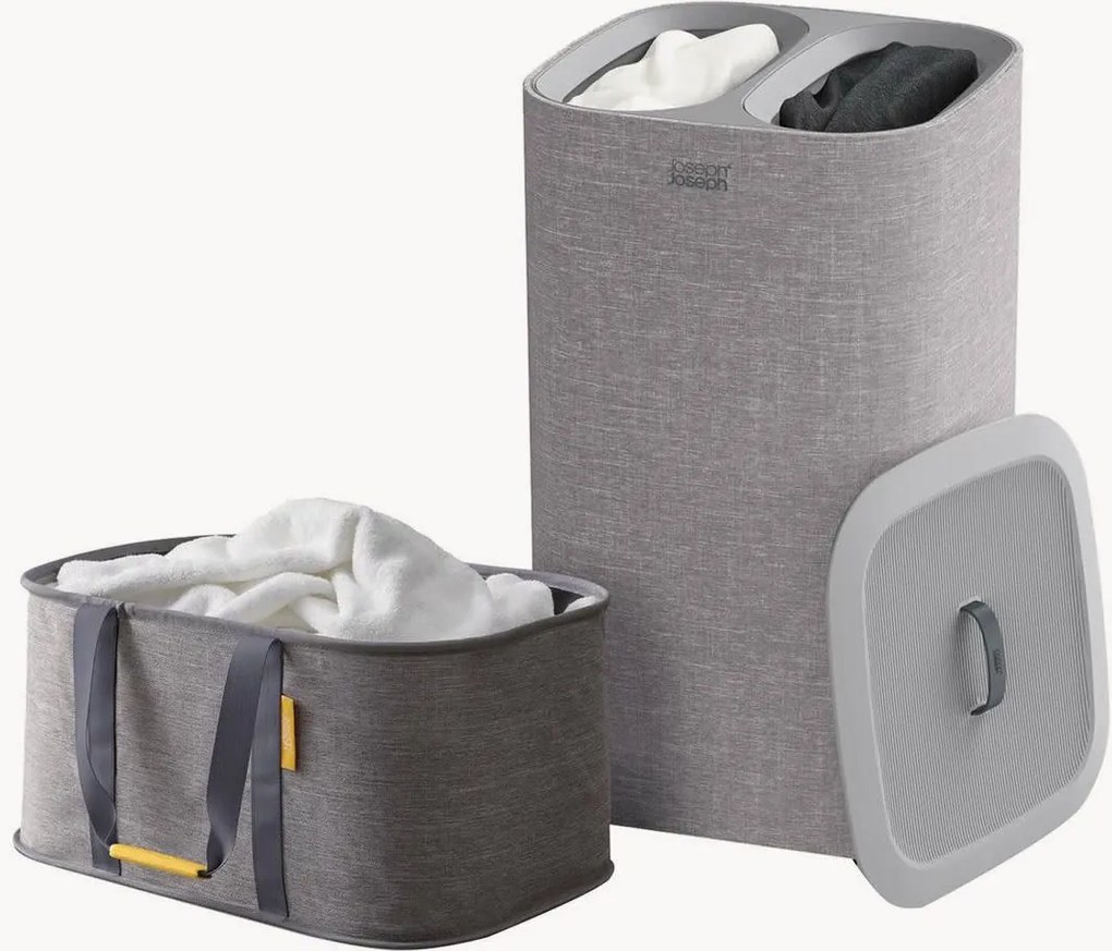 Cesto para roupa suja com divisor e cesto dobrável Core Range