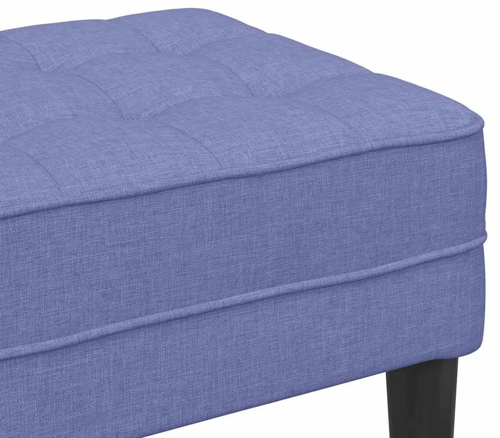 Banco vidaXL Jeans Azul 113x57x39 cm Tecido
