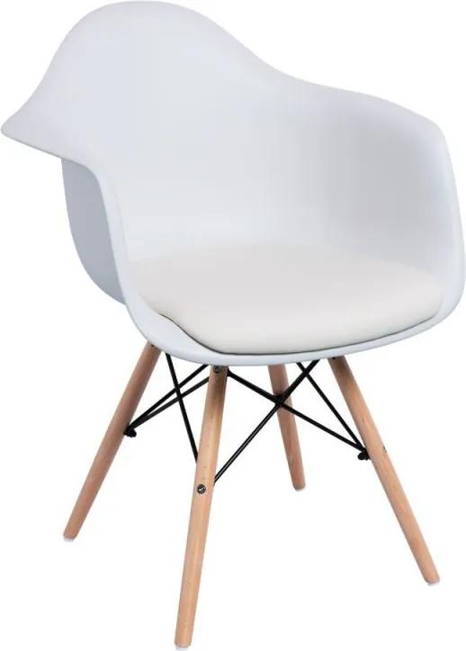 Cadeira Copenhaga Almofadada Cor: Branco