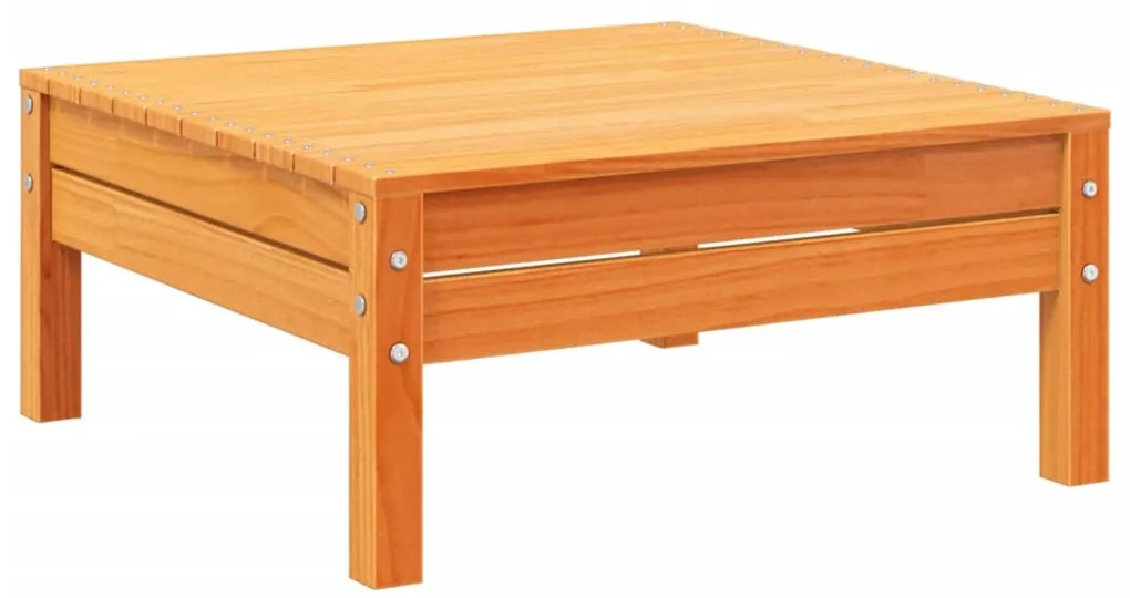 12pcs conj. sofás jardim c/almofadões pinho maciço castanho mel