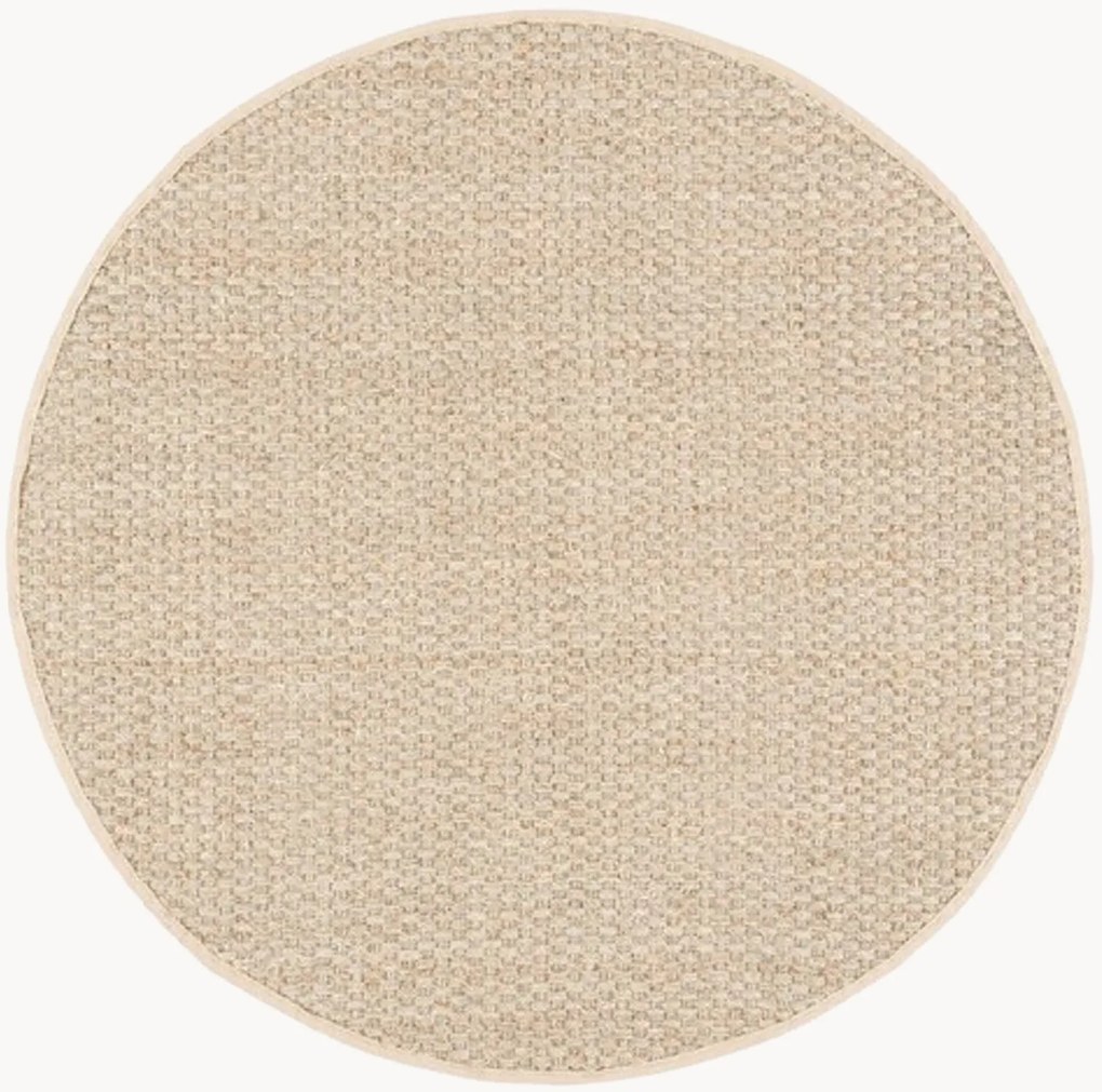 Tapete redondo de pelo curto em erva marinha Natural Fibers