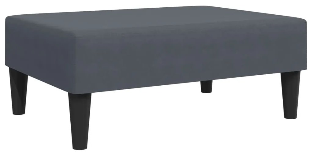 2 pcs conjunto de sofás veludo cinzento-escuro
