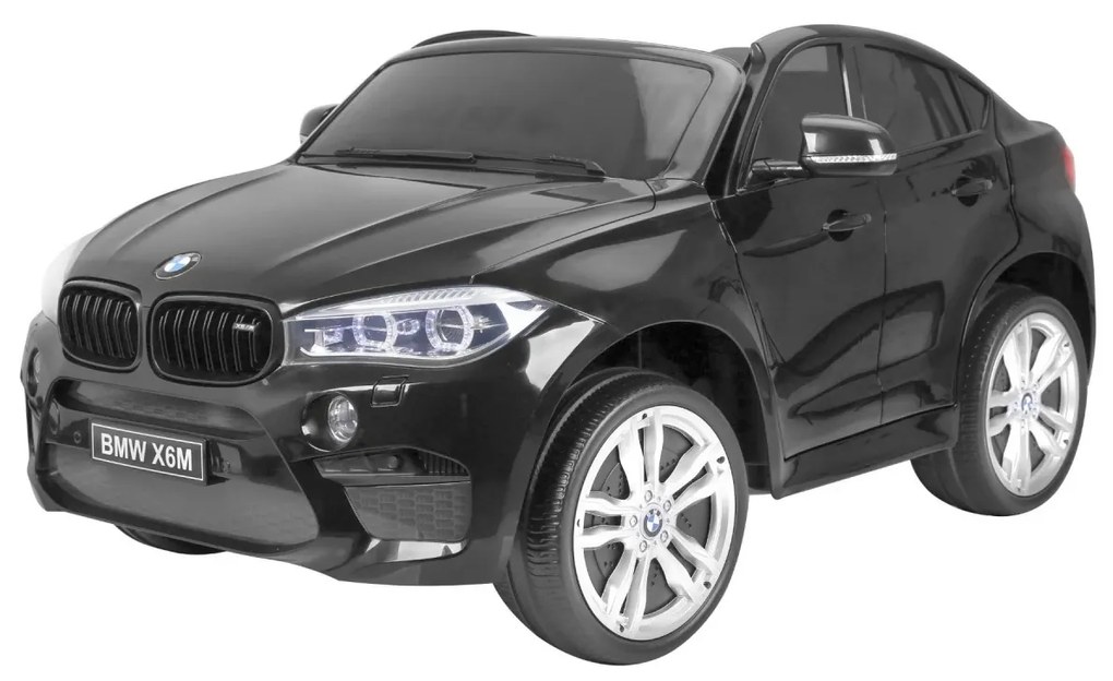 Carro elétrico para Crianças 12V 2 Lugares BMW X6M XXL Preto Pintado