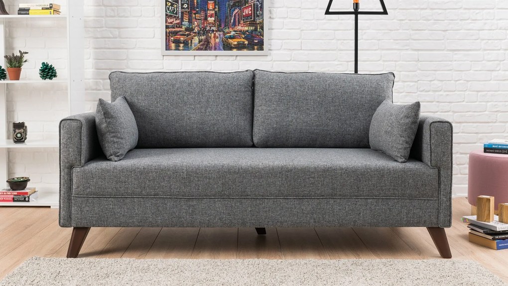 Sofá de 2 Lugares Bella – Cinzento – 177x85x81 cm