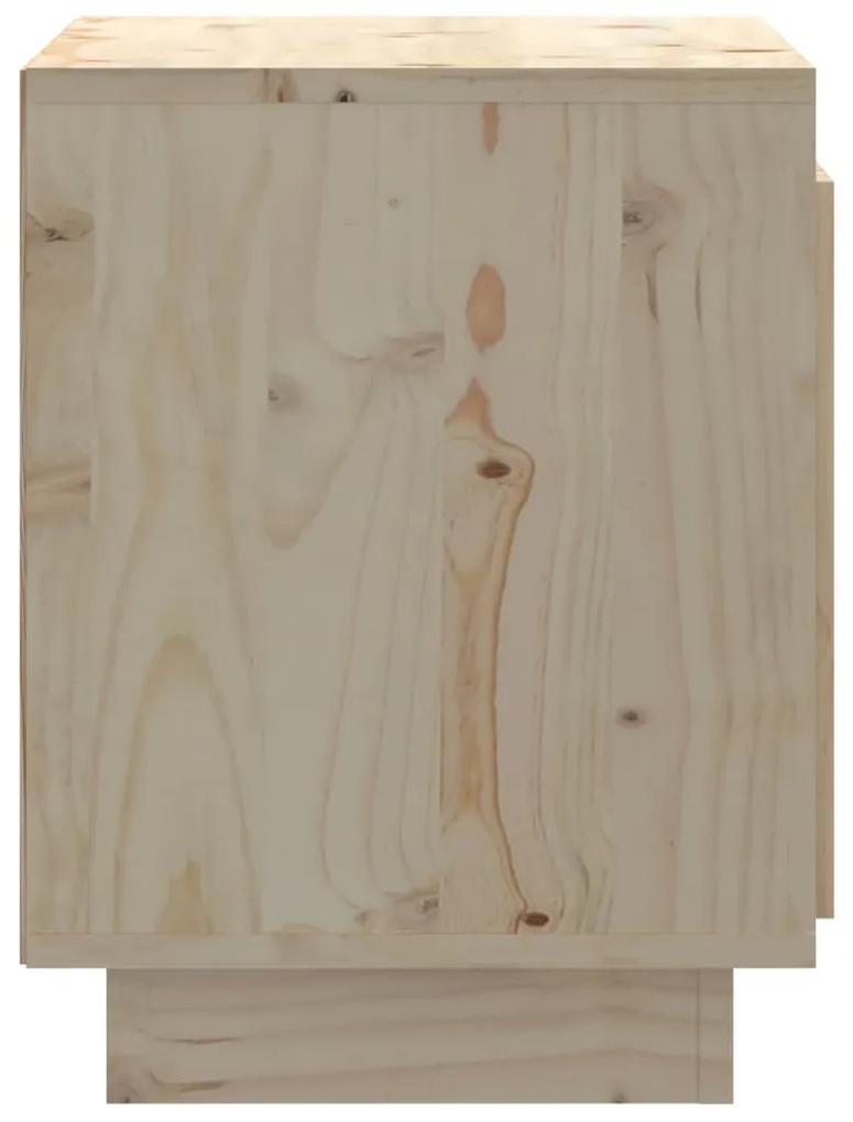Mesa de cabeceira 40x30x40 cm madeira de pinho maciça