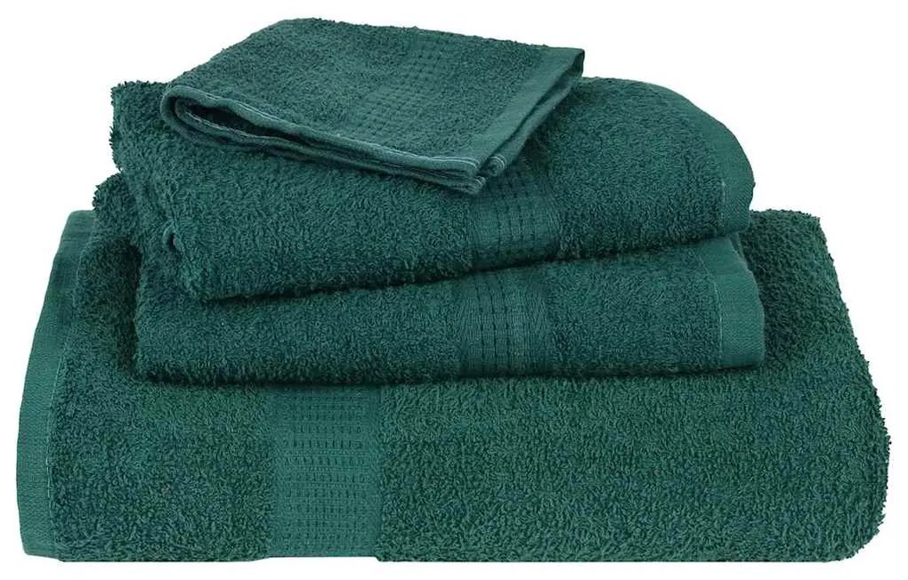 Toalhas de banho 2pcs 70x140 cm 360 gsm 100% algodão verde