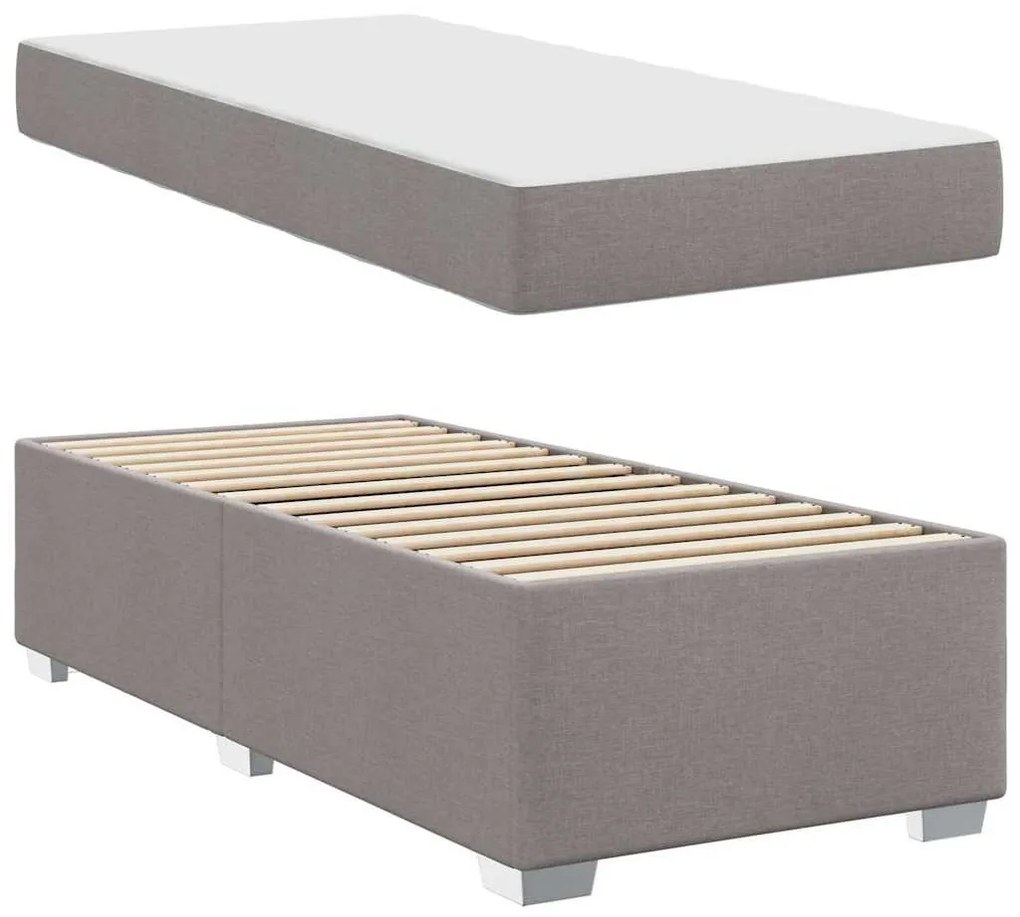 Estrutura da Cama Cinzento-acastanhado 90 x 190 cm tecido