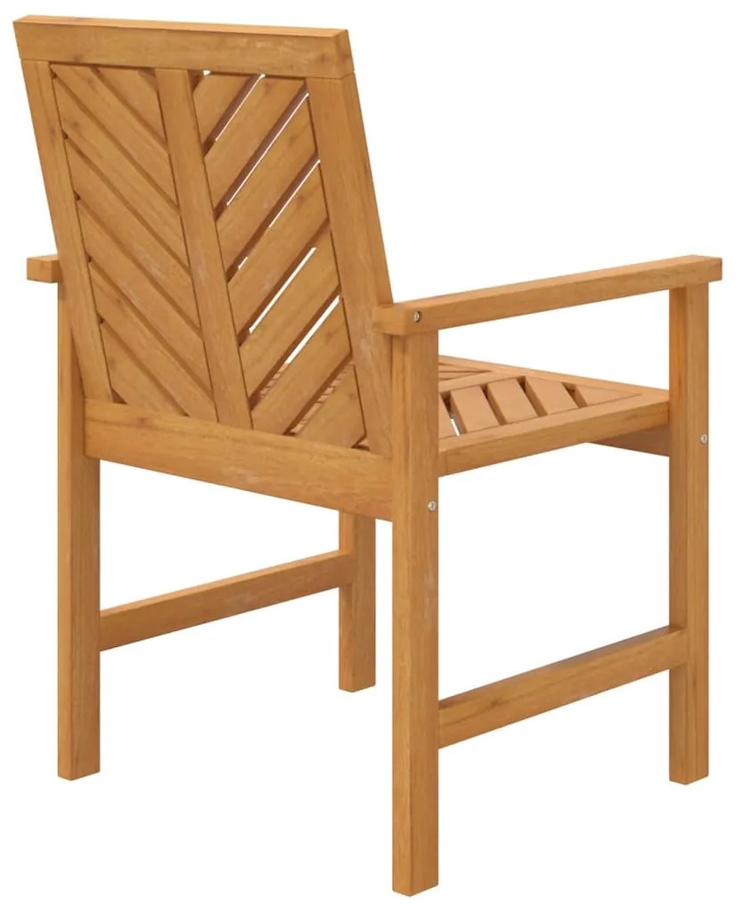Cadeiras de jantar para jardim 2 pcs madeira de acácia maciça