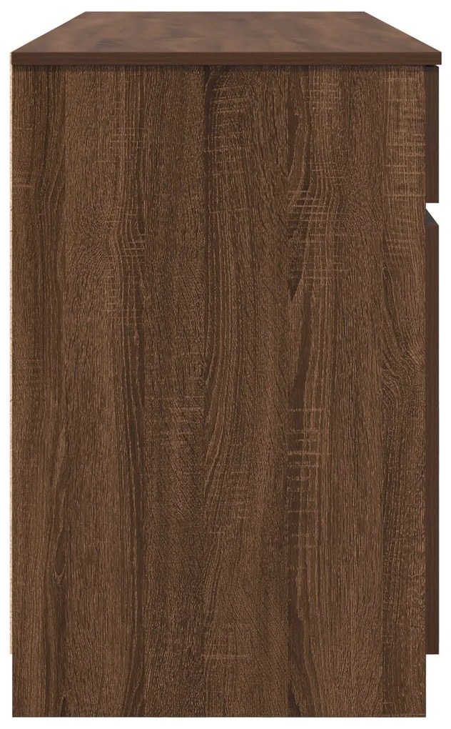 Mesa vidaXL Castanho Carvalho 140x49x76 cm em Madeira Estruturada