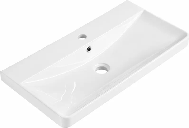 Mexen Dagna lavatório embutido no balcão 81 x 39 cm, branco - 21998000