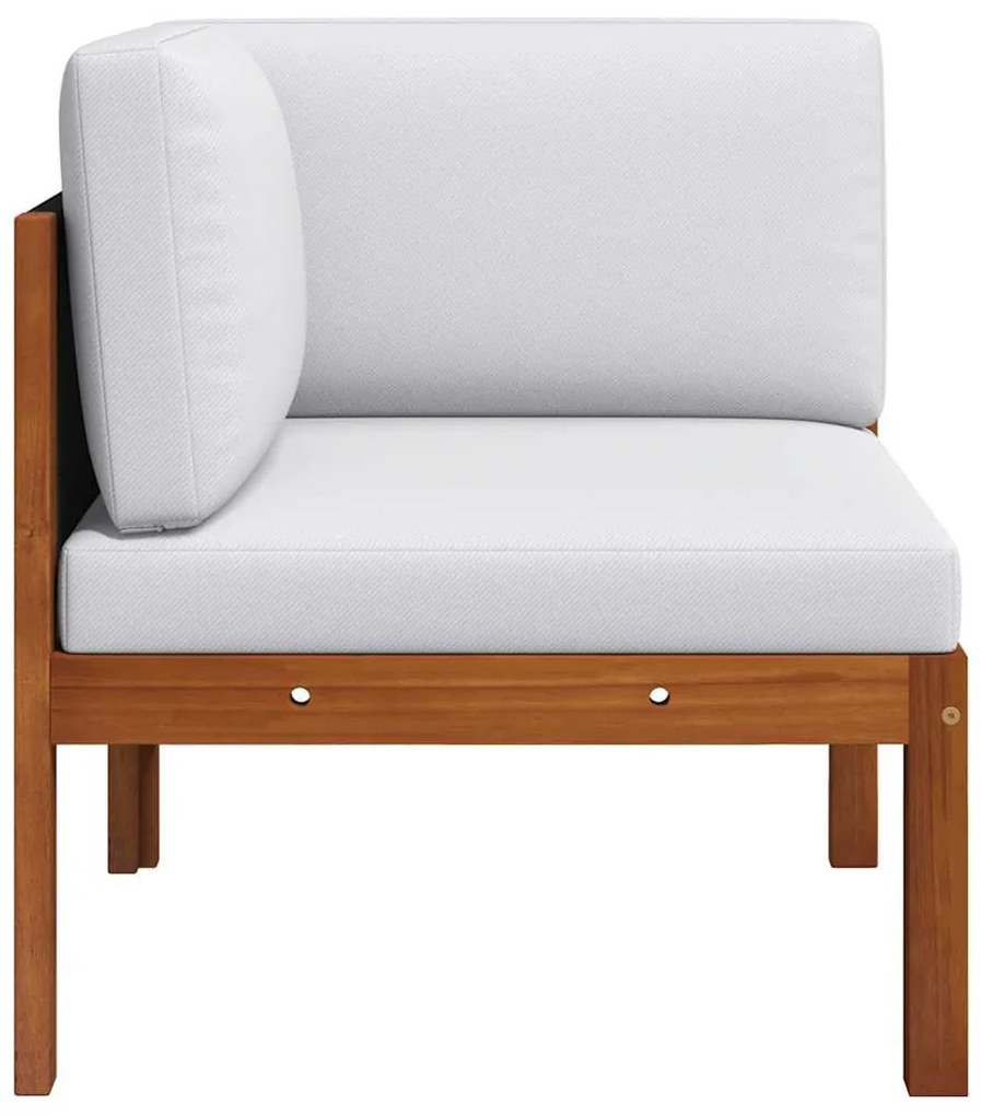 Conjunto de lounge de jardim vidaXL de 2 peças com almofadas de madeir