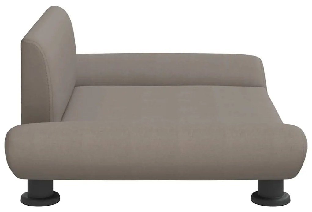 Cama para cães 70x45x28 cm tecido cinzento-acastanhado