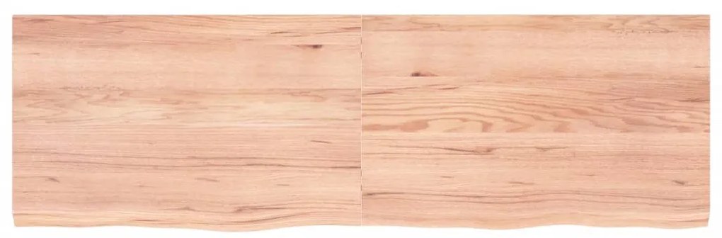 Tampo de mesa 160x50x(2-4) cm carvalho tratado castanho-claro