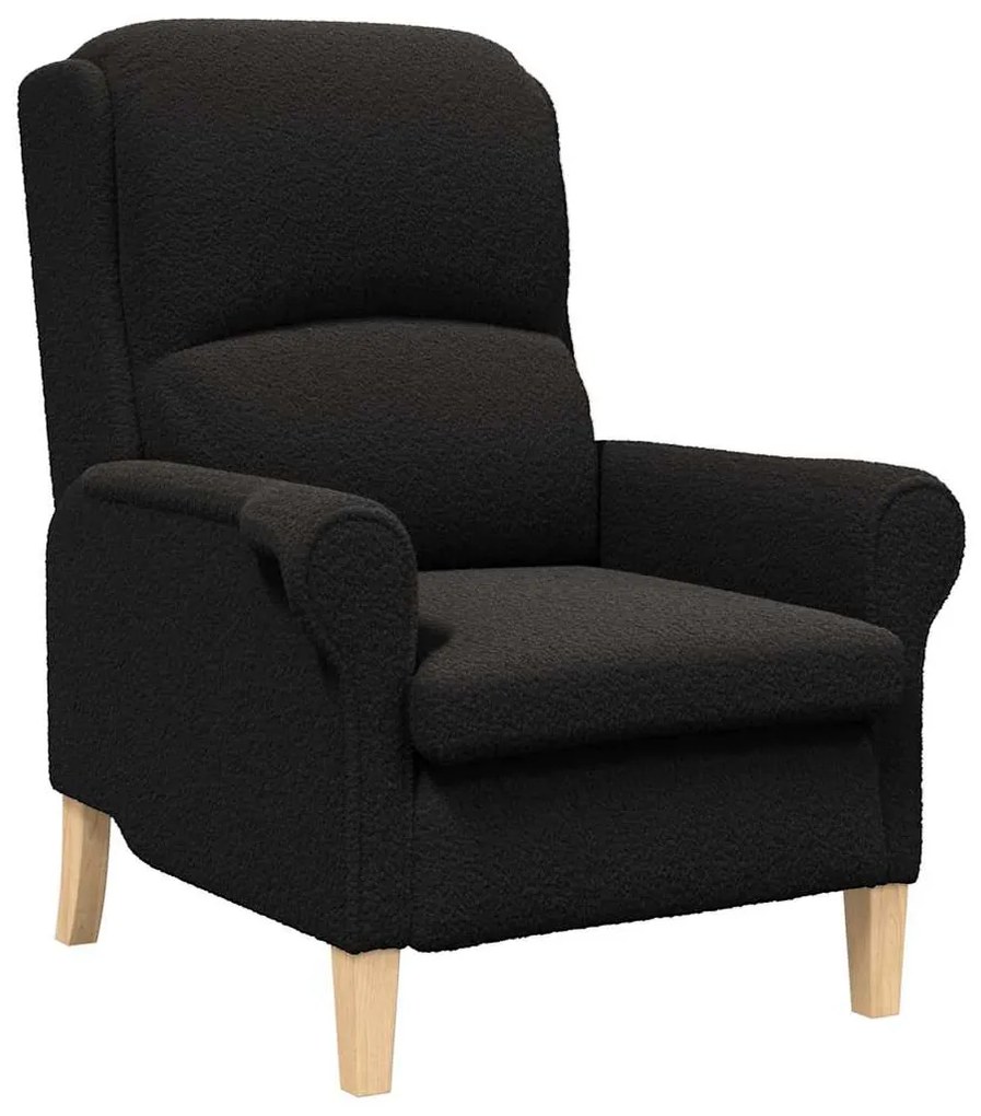 Poltrona Ergonómica Preto Standard Tecido, Madeira