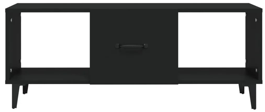 Mesa de centro 102x50x40 cm madeira processada preto