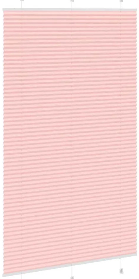 Rosa Plissada Cega 115x200 cm Largura Tecido 114,4cm Poliéster