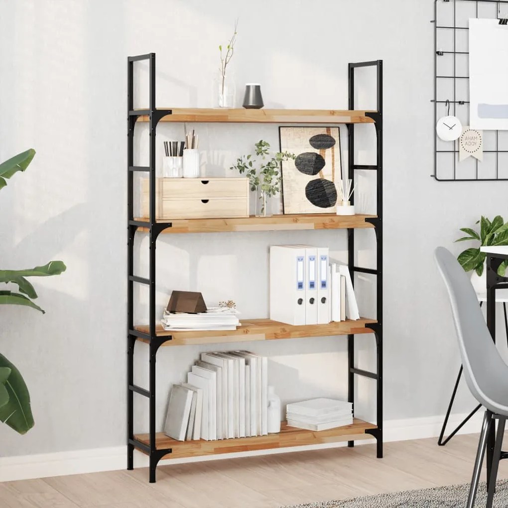 vidaXL Prateleira flutuante 100x20x4cm acácia maciça acabamento a óleo