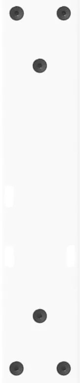Pés para mesa de centro em V, 2 peças, branco, 40x(30-31,3) cm, aço