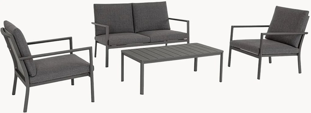 Conjunto lounge de jardim Konnor, conjunto de 4