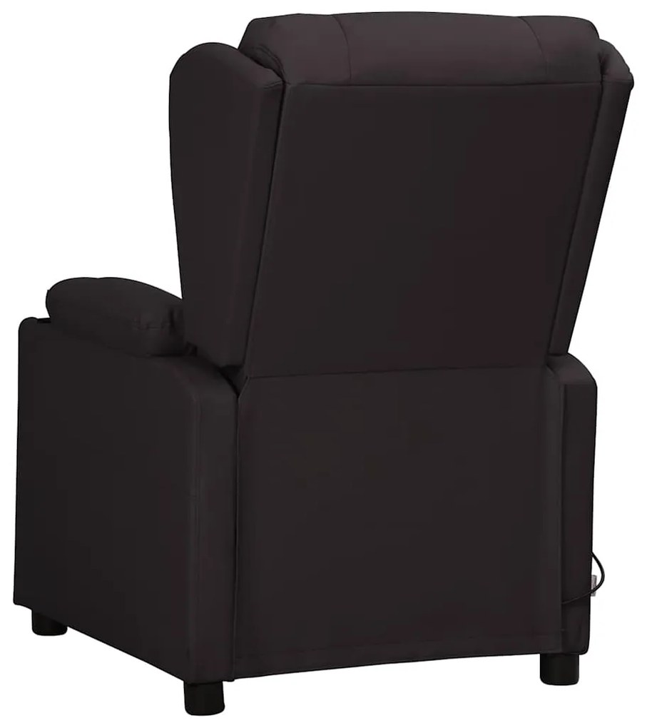 Poltrona de massagens elétrica couro artificial preto