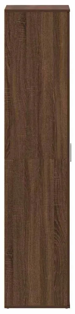 Cabide de Sapatos Carvalho Castanho 80x39x180 cm Madeira Engenharia