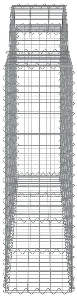 Cestos gabião arqueados 18 pcs 200x30x100/120 ferro galvanizado